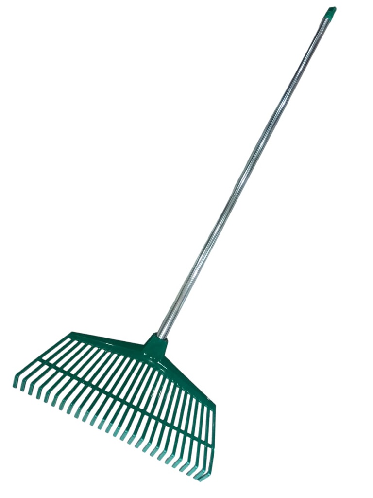 GREENLAWN PLASTIC FAN RAKE  WITHE STICK
