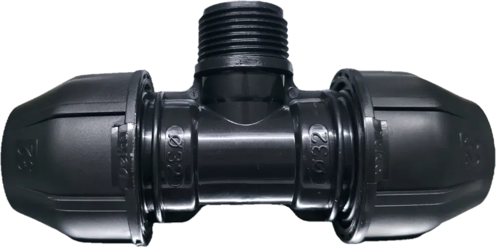 [0712] PP MALE TEE  Delta PN16 (110X4"X110MM)