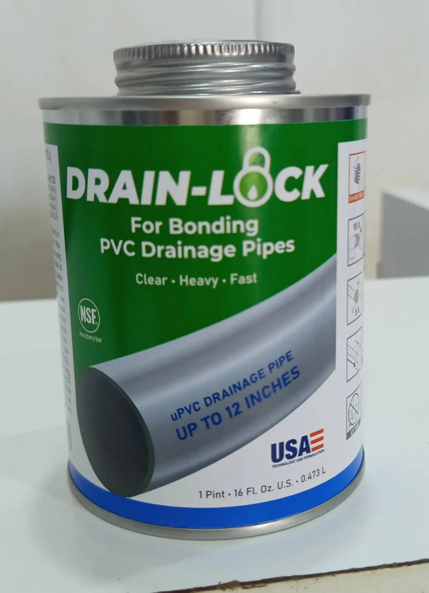 DRAIN LOCK PVC BONDING 473ML